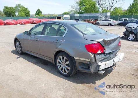 2011 Infiniti G37X z USA, uszkodzony, nr VIN JN1CV6AR6BM404840